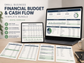 Small Business Financial Budget & Cash Flow Template Bundle (Digital Download)